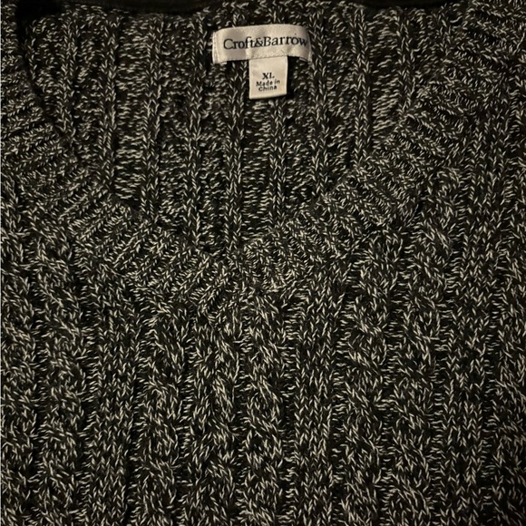 Women’s Croft &Barrow  Sweater Size XL Grey - Picture 3 of 5